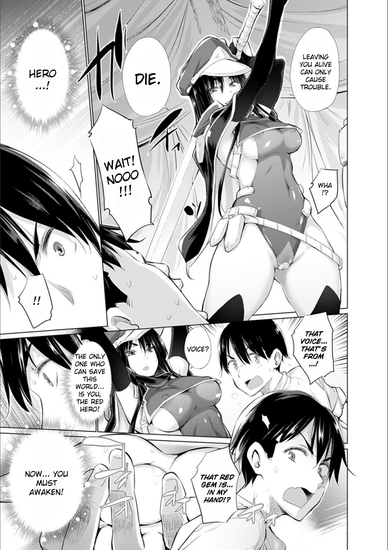 Hentai Manga Comic-While Jerking Off I Came a Red Gem and got Transported-Chapter 1-3-13